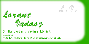 lorant vadasz business card